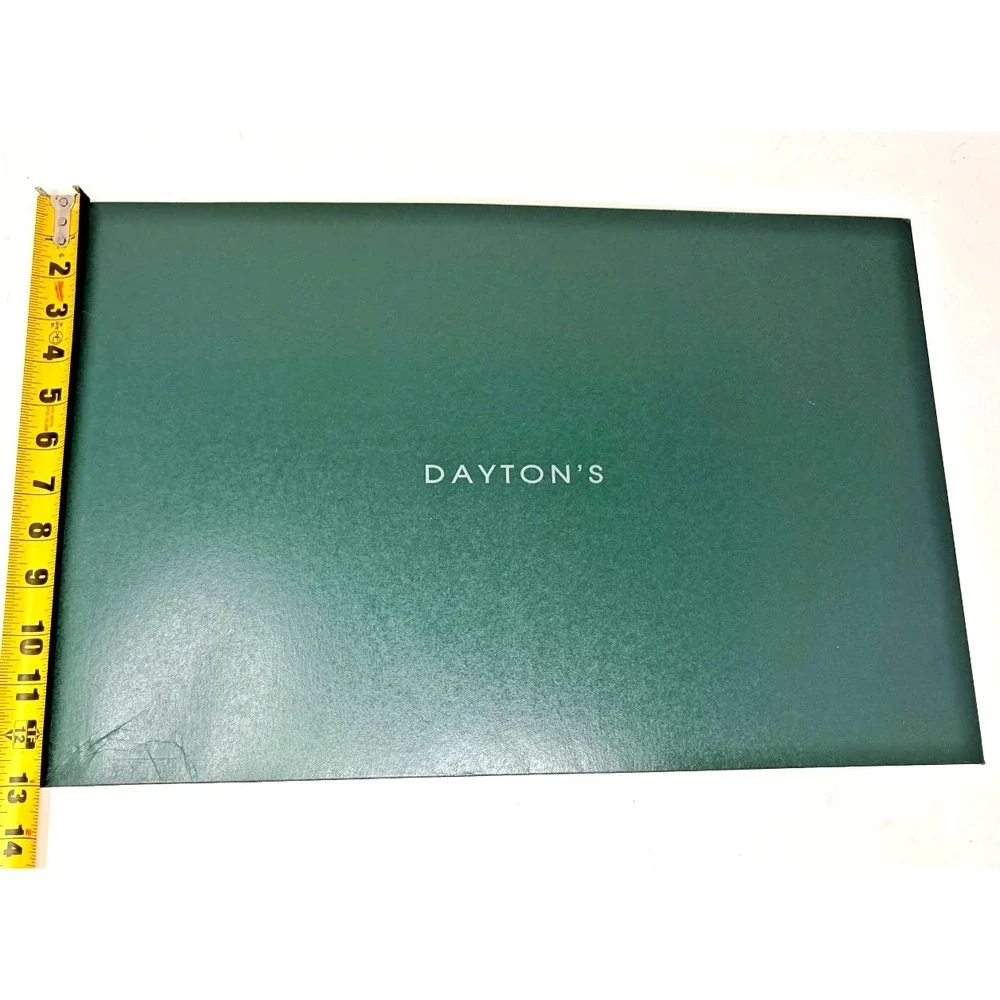 Vintage Dayton's Marshall Field's Green Department Store Gift Box Lid 20x13